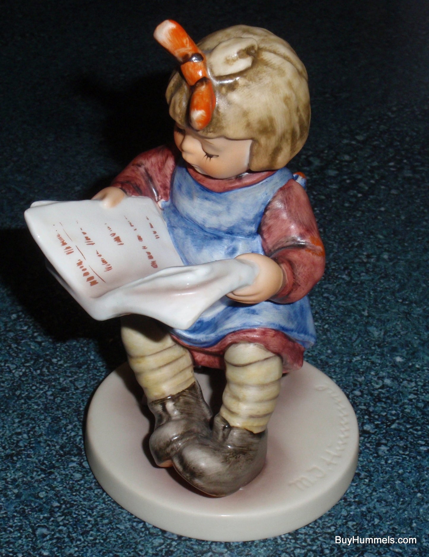 Goebel Hummel Figurine "What's New?" #418 - Girl Reading Newspaper