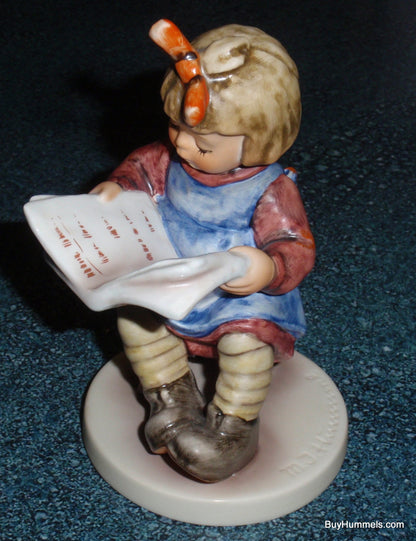 Goebel Hummel Figurine "What's New?" #418 - Girl Reading Newspaper