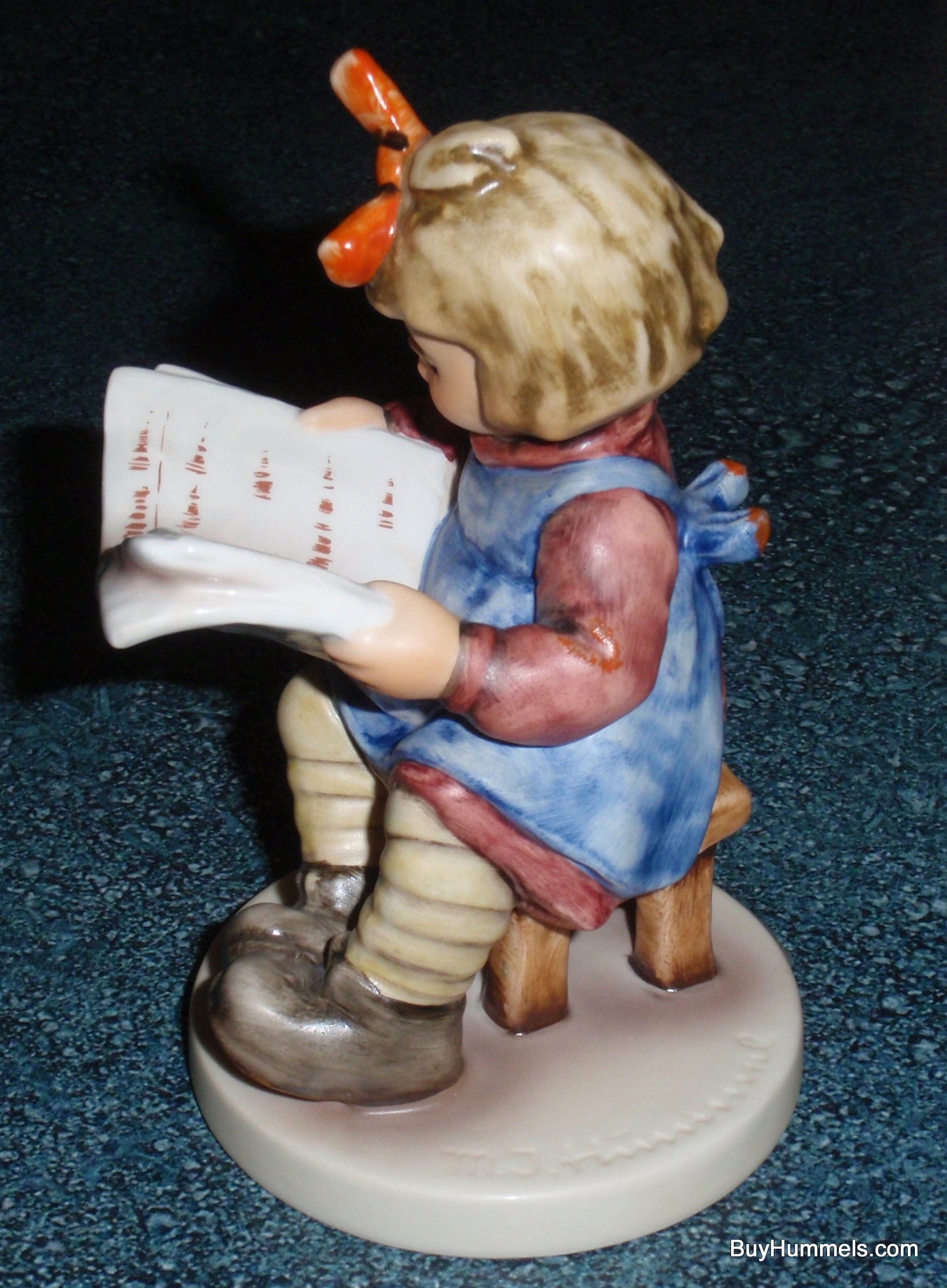 Goebel Hummel Figurine "What's New?" #418 - Girl Reading Newspaper