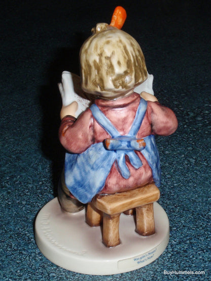 Goebel Hummel Figurine "What's New?" #418 - Girl Reading Newspaper