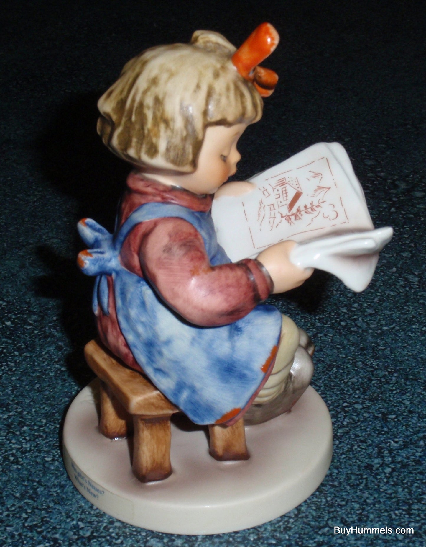 Goebel Hummel Figurine "What's New?" #418 - Girl Reading Newspaper