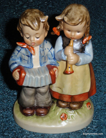 "Birthday Serenade" Goebel HUMMEL Figurine #218 2/0 - Little Girl And Boy Playing Us A Song - Cute Birthday Gift!