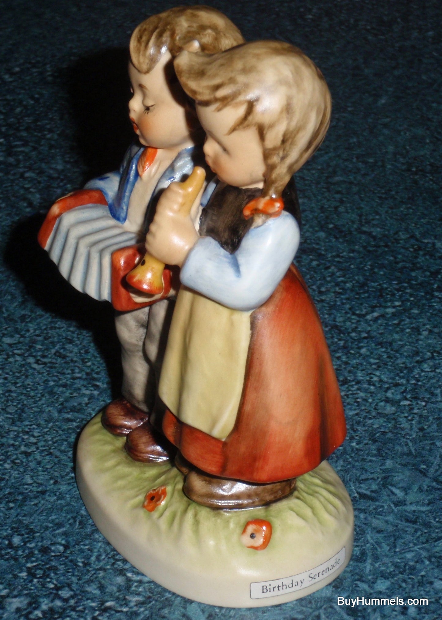 "Birthday Serenade" Goebel HUMMEL Figurine #218 2/0 - Little Girl And Boy Playing Us A Song - Cute Birthday Gift!