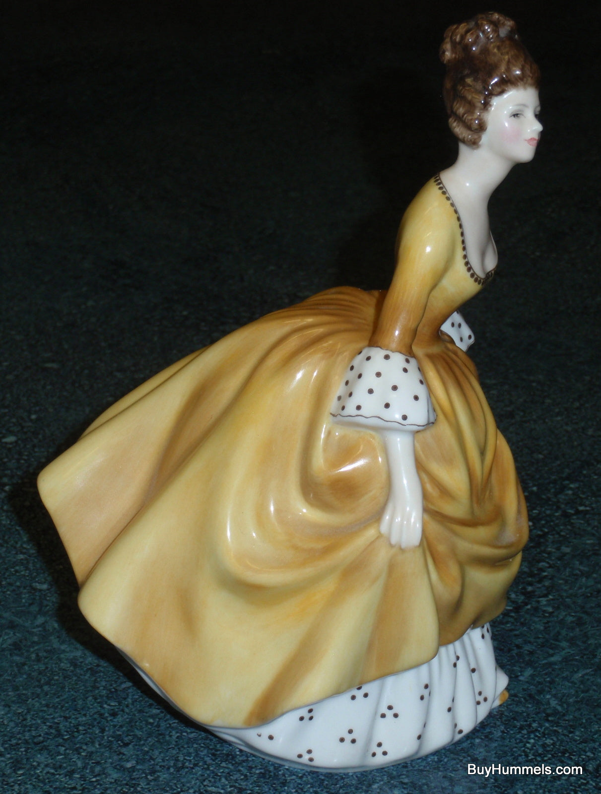 Royal Doulton "Coralie" Figurine Yellow Dress Polka Dots HN2307 Collectible Gift!