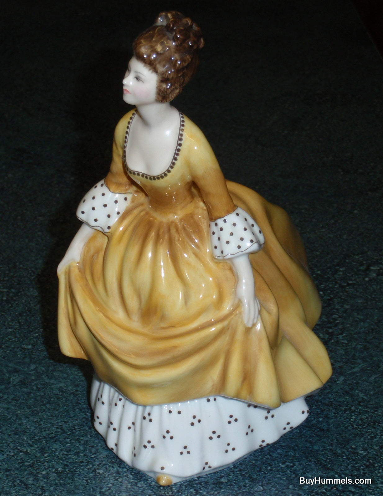 Royal Doulton "Coralie" Figurine Yellow Dress Polka Dots HN2307 Collectible Gift!