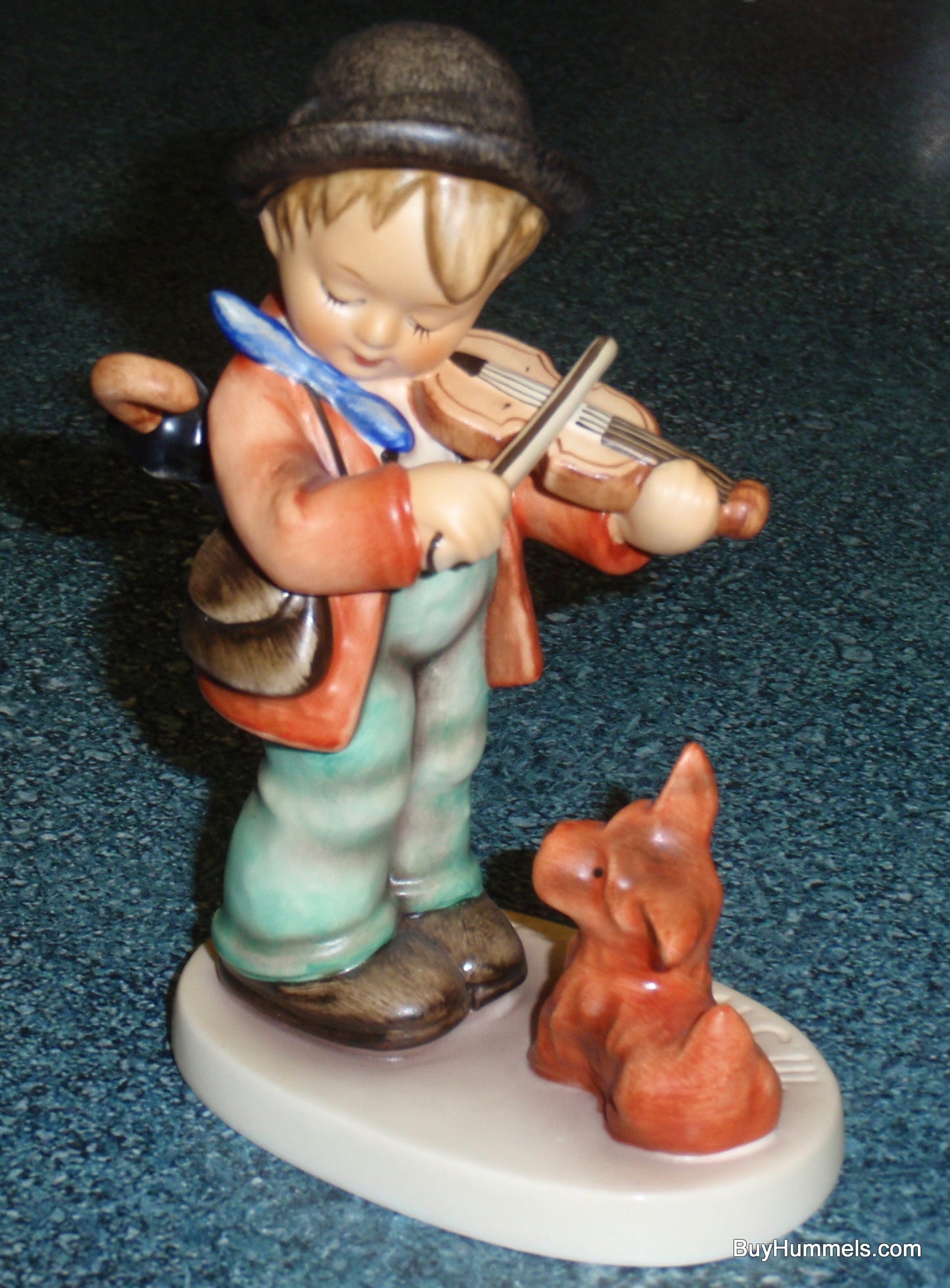 "Puppy Love" Goebel Hummel Figurine #1 Boy With Violin & Puppy Dog!