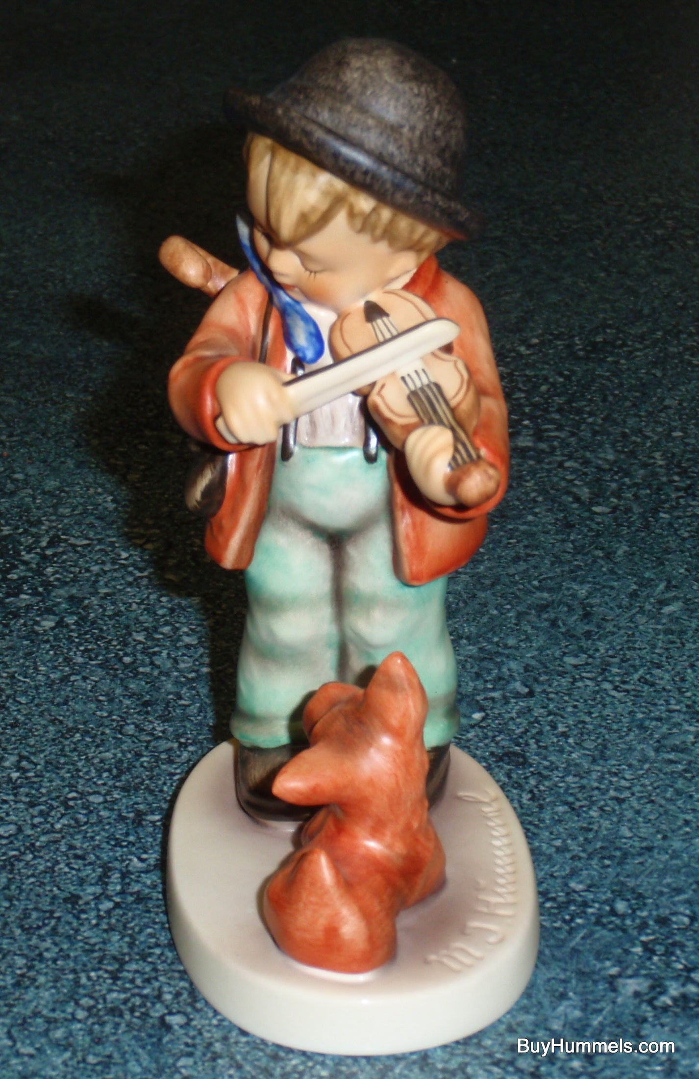 "Puppy Love" Goebel Hummel Figurine #1 Boy With Violin & Puppy Dog!