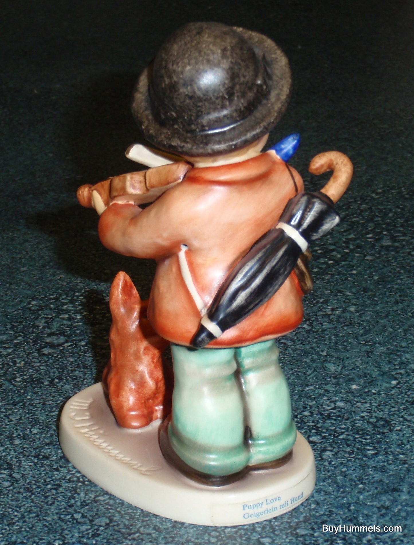 "Puppy Love" Goebel Hummel Figurine #1 Boy With Violin & Puppy Dog!