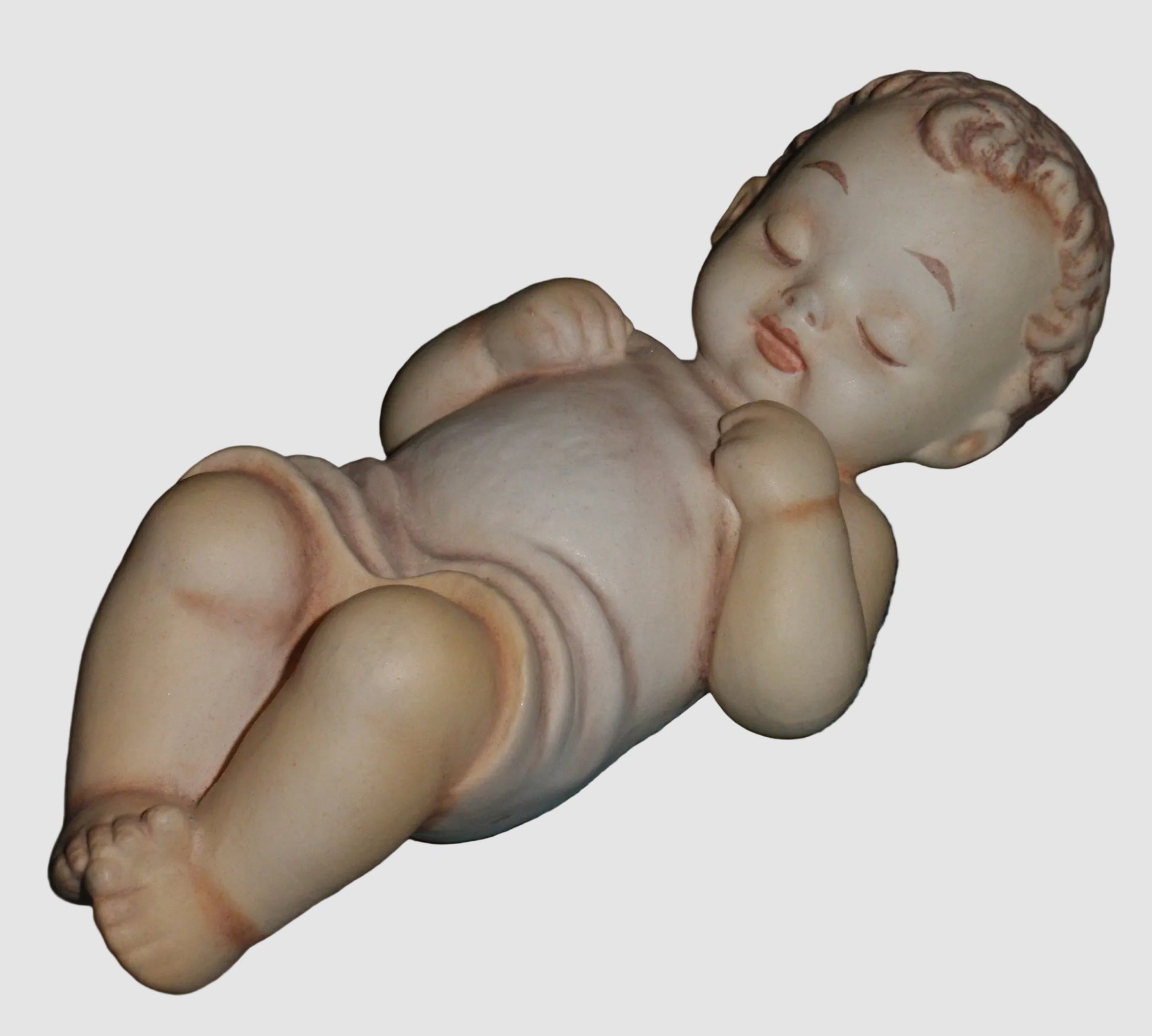Goebel Hummel Blessed Child Figurine 78/III Christkindlein Baby Jesus Nativity Infant of Krumbad In The Crib Vintage Germany Porcelain
