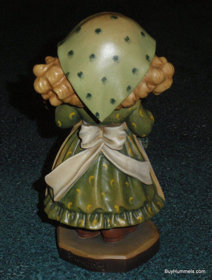 "Ten Roses For You" Anri Sarah Kay Wood Carving 6" - Signed by Bernardi - Mint In Box