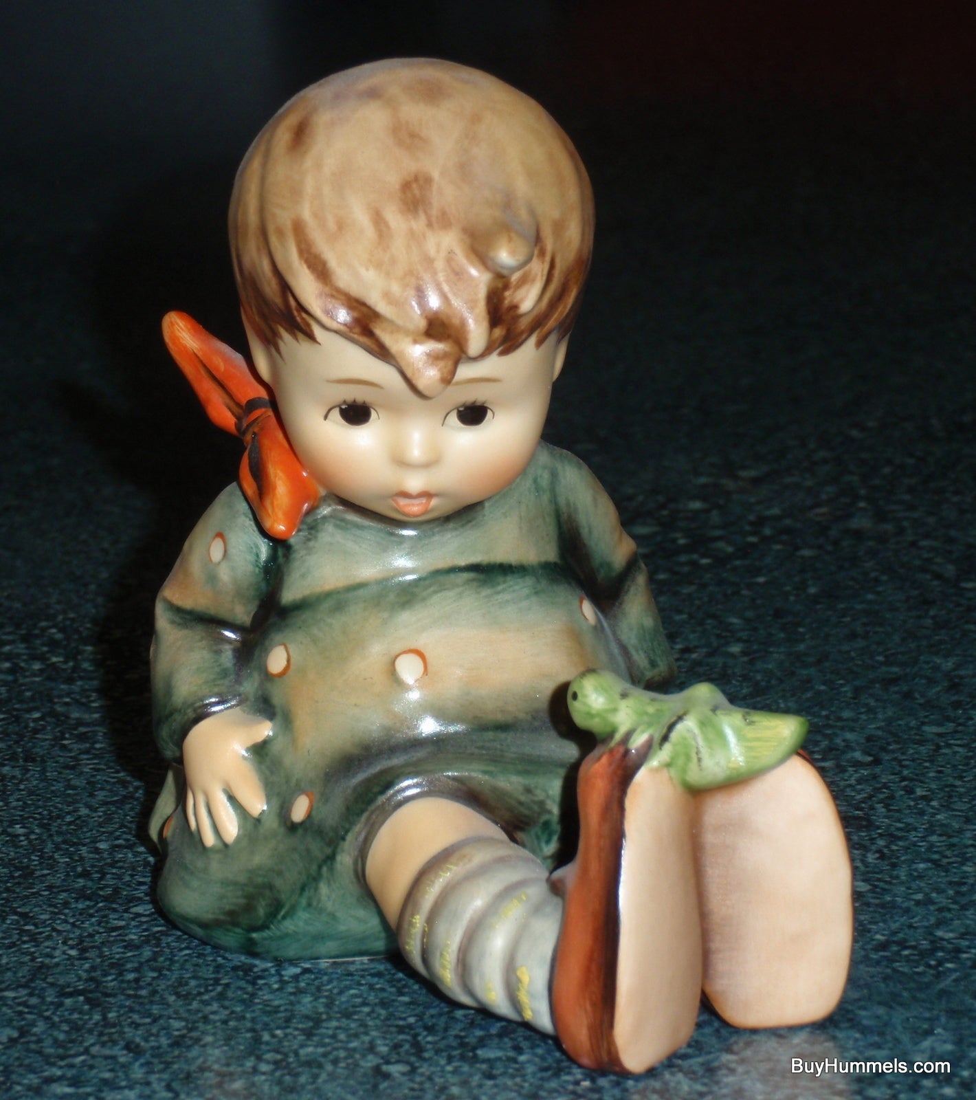 "Friend Or Foe?" Goebel Hummel Figurine #461 - Boy With Grasshopper On His Shoe!