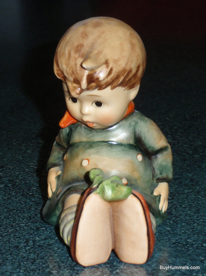 "Friend Or Foe?" Goebel Hummel Figurine #461 - Boy With Grasshopper On His Shoe!