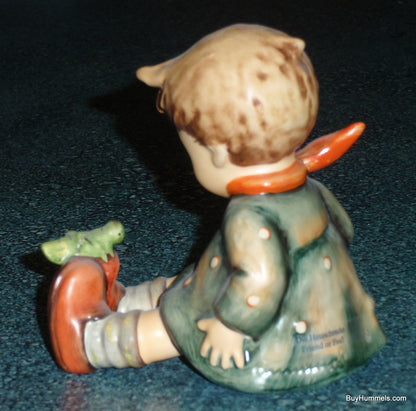 "Friend Or Foe?" Goebel Hummel Figurine #461 - Boy With Grasshopper On His Shoe!