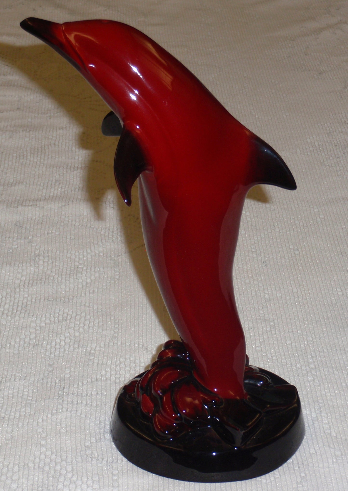 Royal Doulton Flambe Dolphin Collectible Figurine Entitled "The Leap"