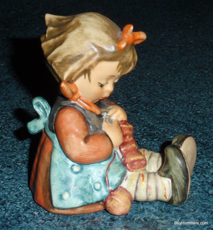 Goebel Hummel Figurine "KNIT ONE PURL ONE" #432 - Little Girl Knitting!