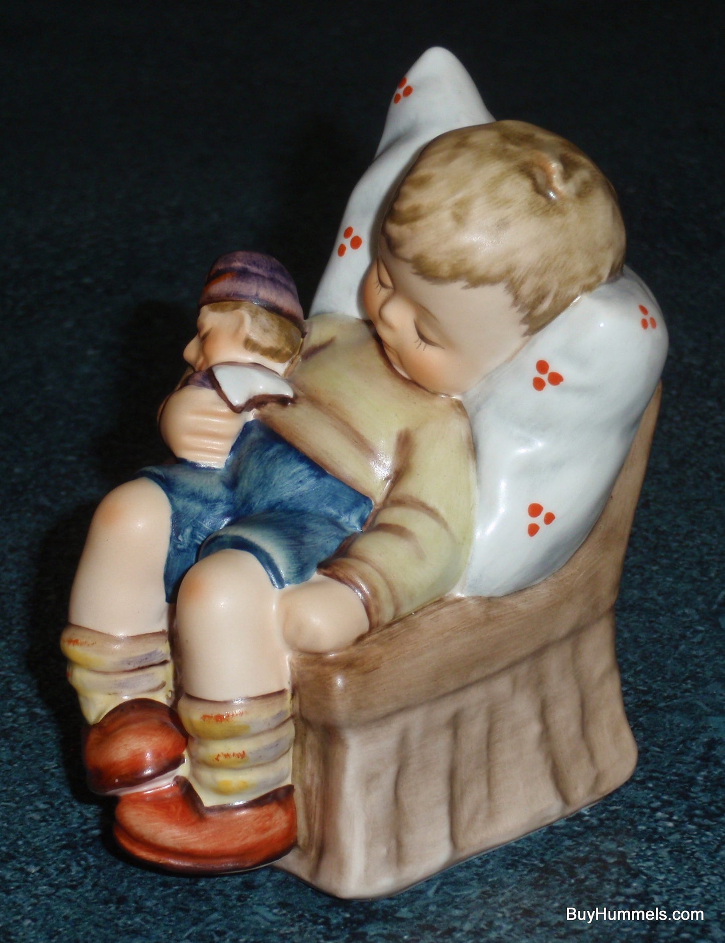 "Just Dozing" Goebel Hummel Figurine #451 - Little Boy Snoozing