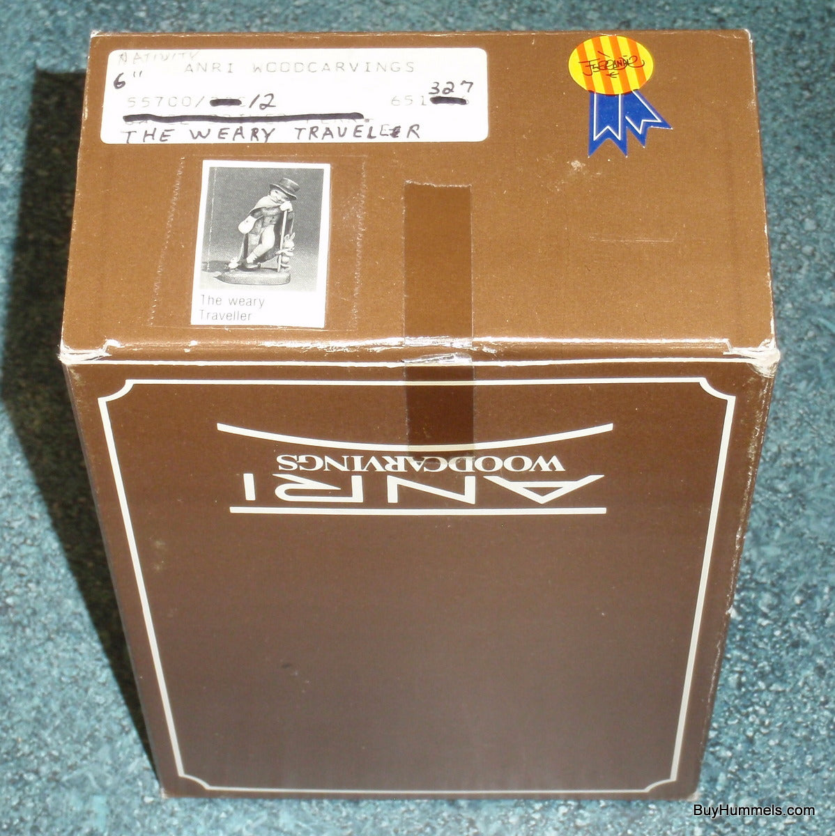 "The Weary Traveler" Anri Wood Carving by Juan Ferrandiz - Signed by Ulrich Bernardi