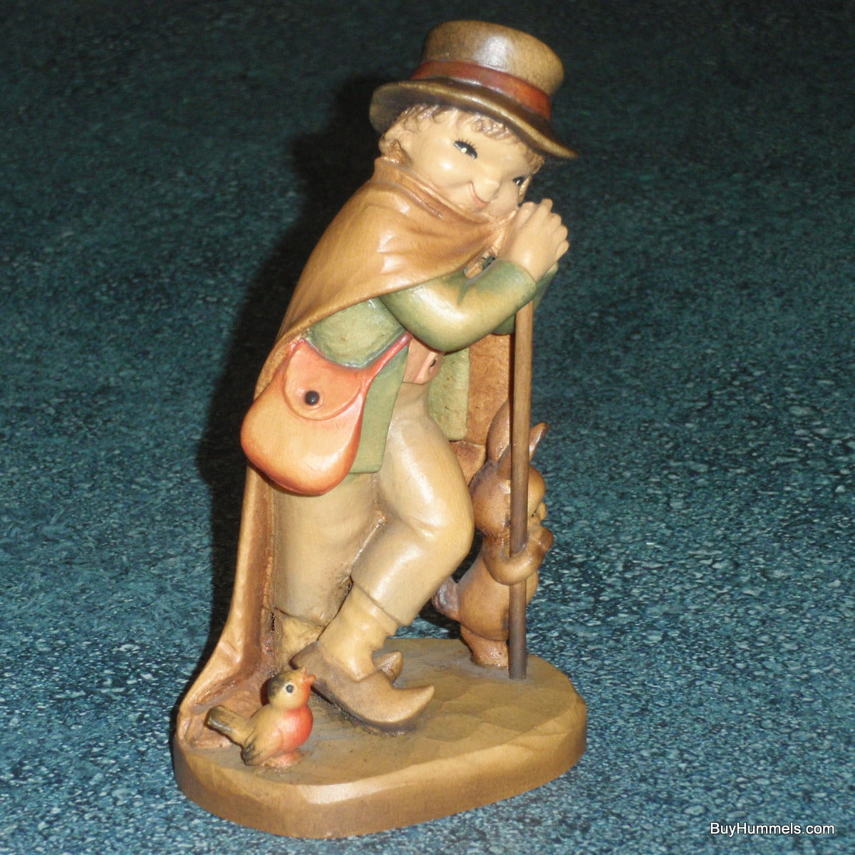 "The Weary Traveler" Anri Wood Carving by Juan Ferrandiz - Signed by Ulrich Bernardi