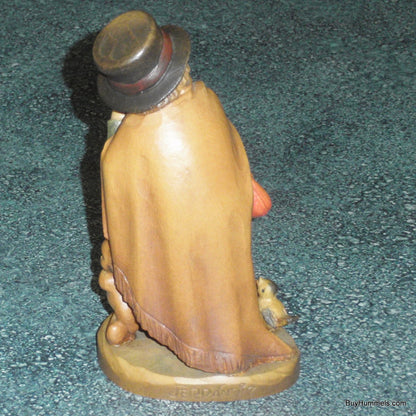 "The Weary Traveler" Anri Wood Carving by Juan Ferrandiz - Signed by Ulrich Bernardi