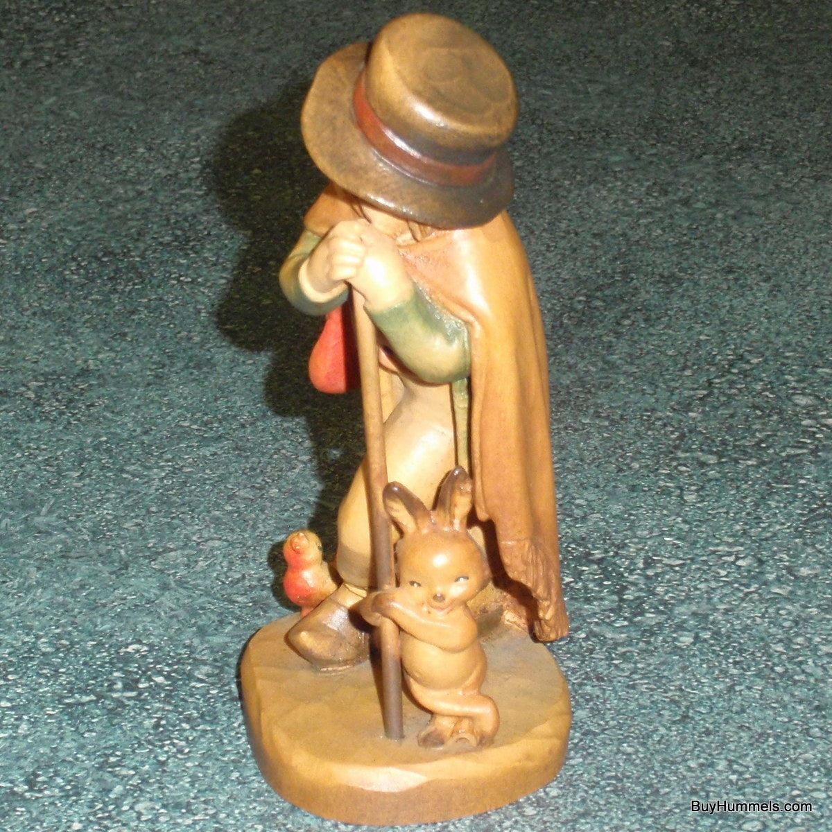 "The Weary Traveler" Anri Wood Carving by Juan Ferrandiz - Signed by Ulrich Bernardi