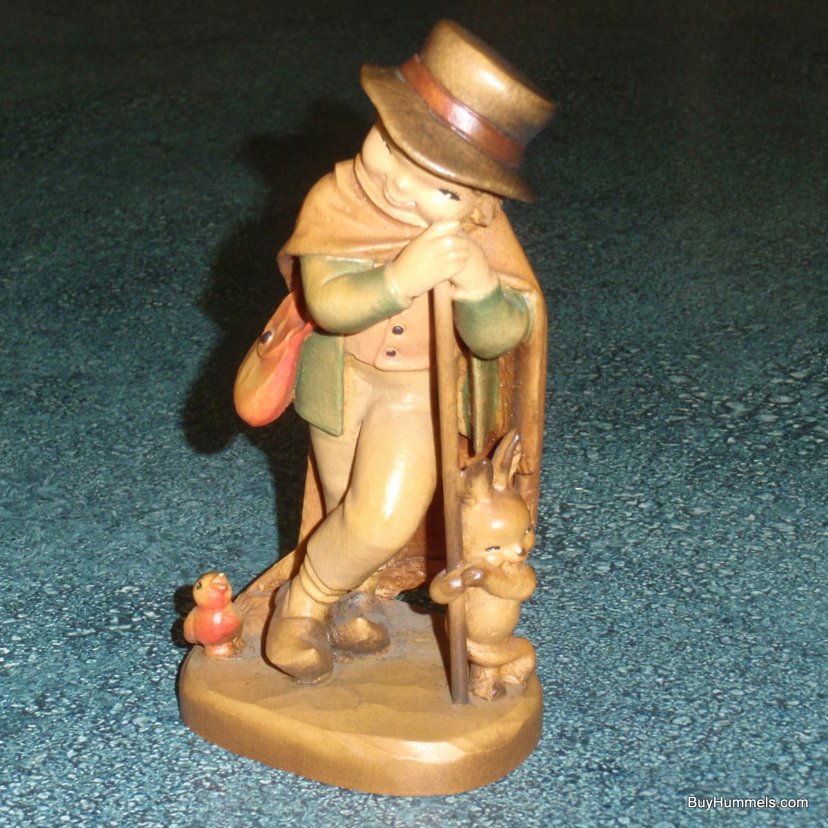 "The Weary Traveler" Anri Wood Carving by Juan Ferrandiz - Signed by Ulrich Bernardi