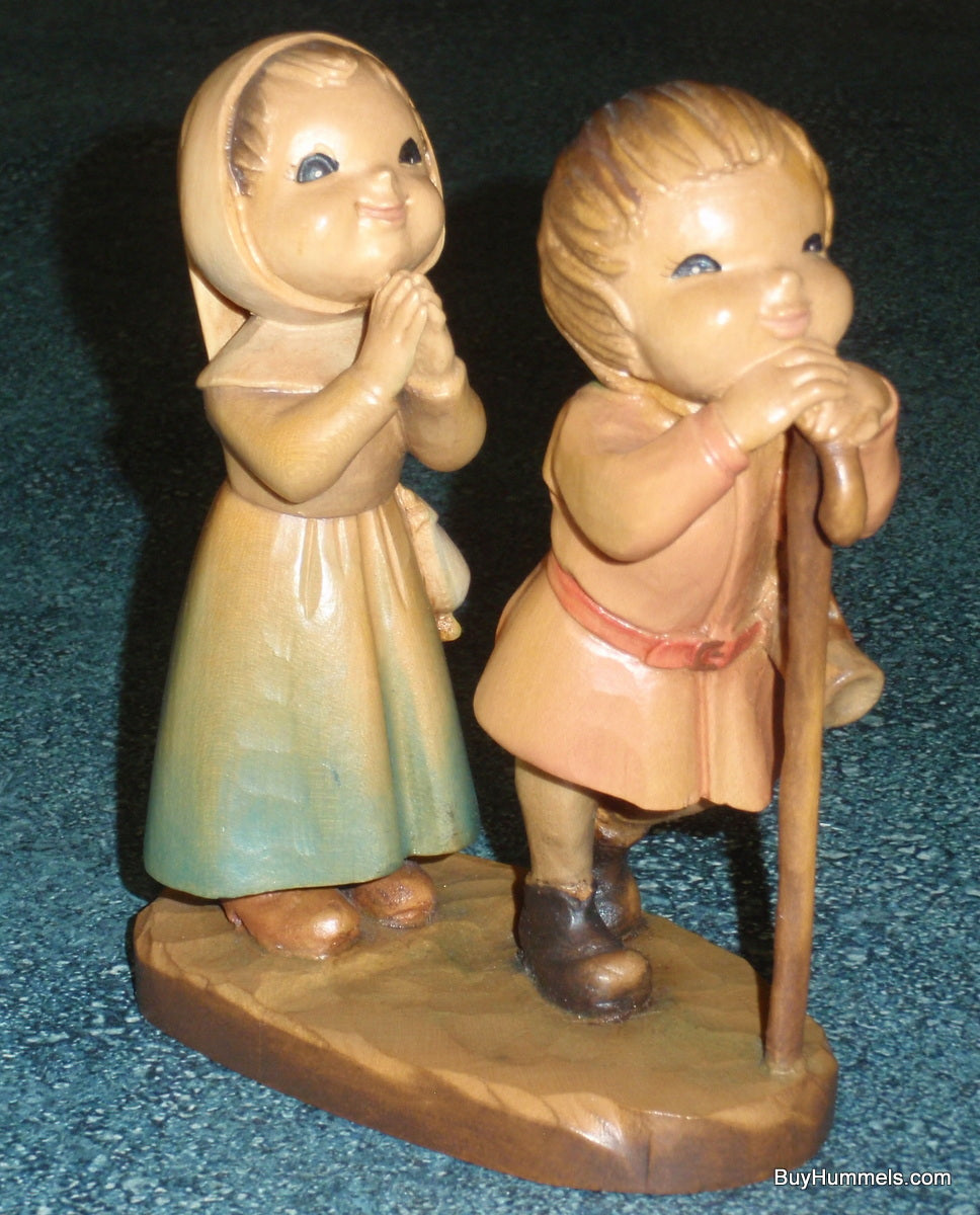 "Reverence" Anri Wood Carving by Juan Ferrandiz - Signed by Ulrich Bernardi