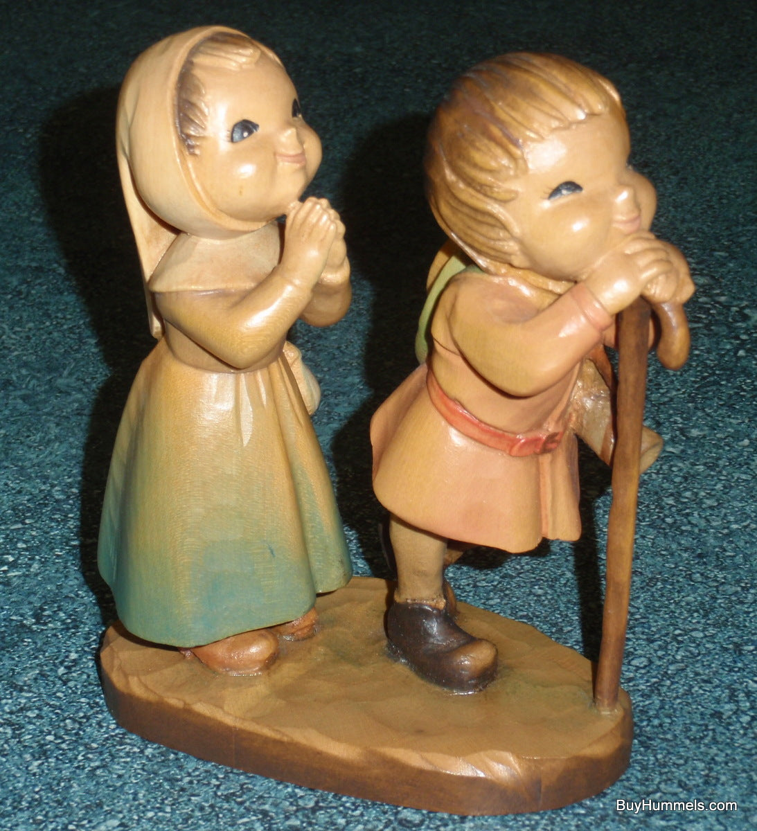 "Reverence" Anri Wood Carving by Juan Ferrandiz - Signed by Ulrich Bernardi