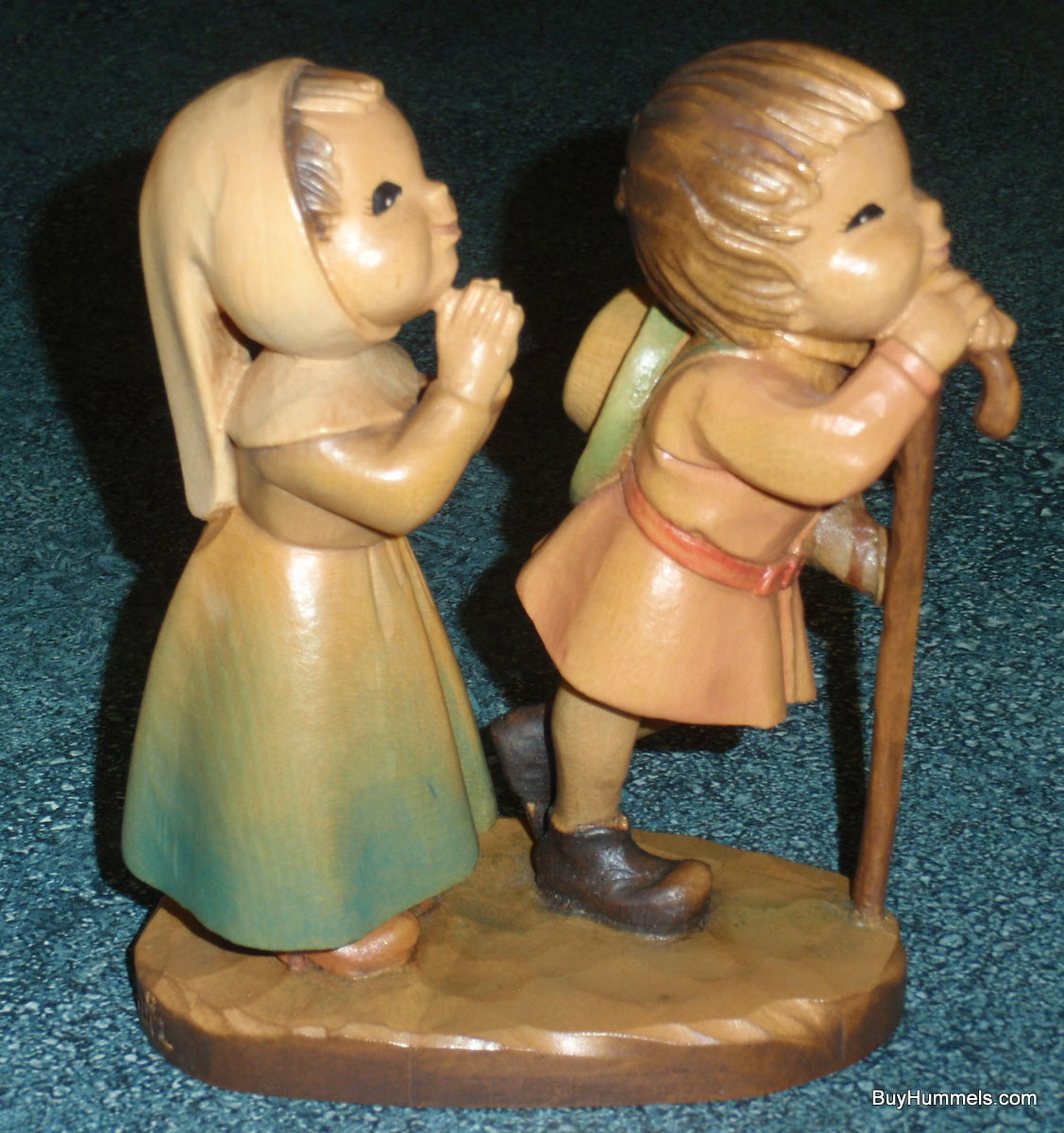 "Reverence" Anri Wood Carving by Juan Ferrandiz - Signed by Ulrich Bernardi