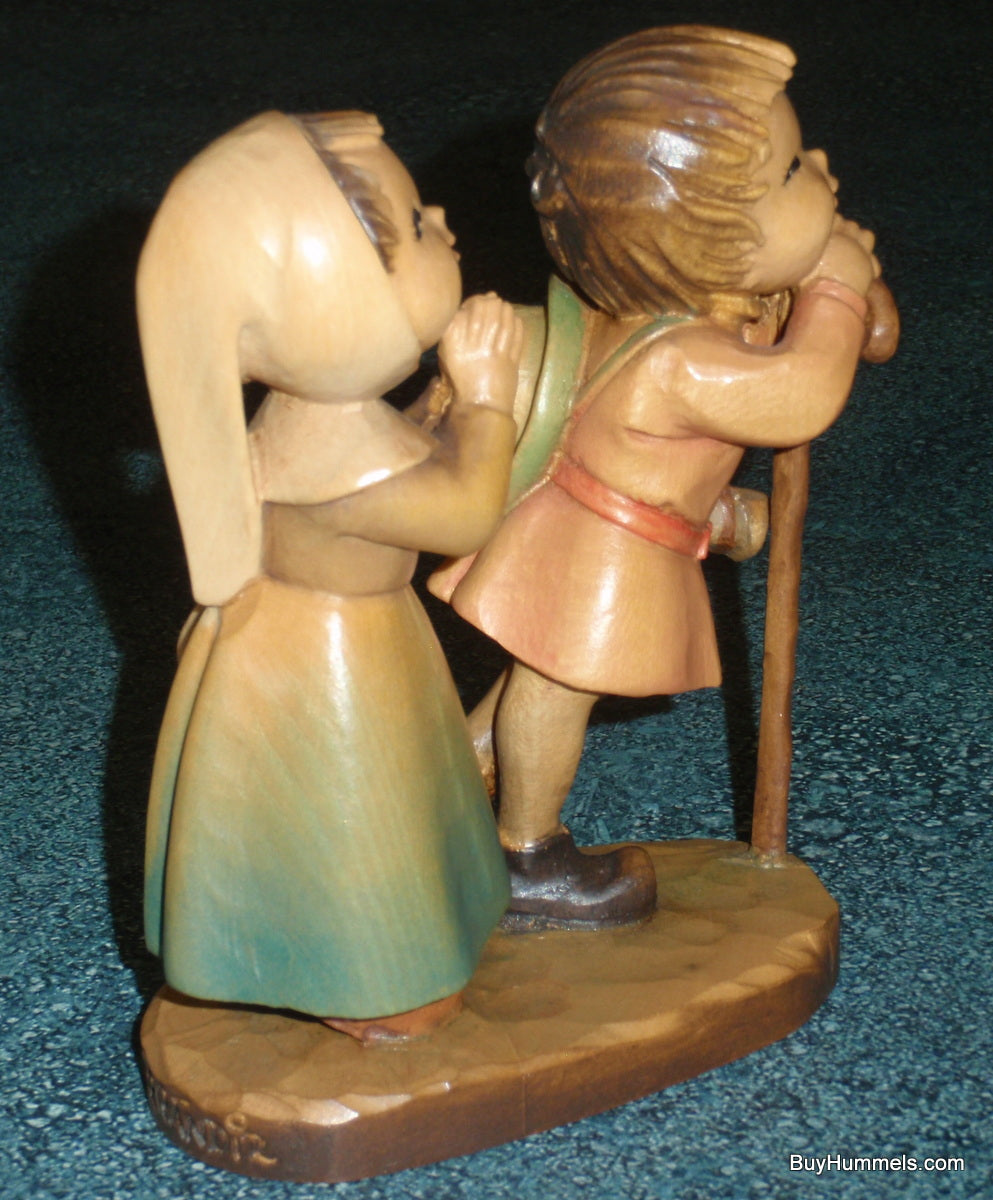 "Reverence" Anri Wood Carving by Juan Ferrandiz - Signed by Ulrich Bernardi