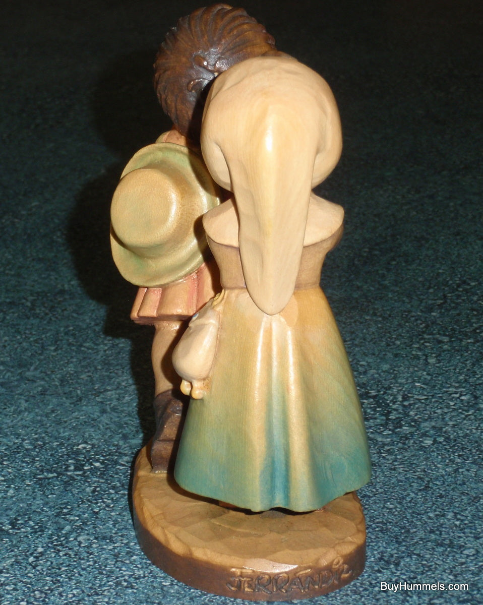 "Reverence" Anri Wood Carving by Juan Ferrandiz - Signed by Ulrich Bernardi