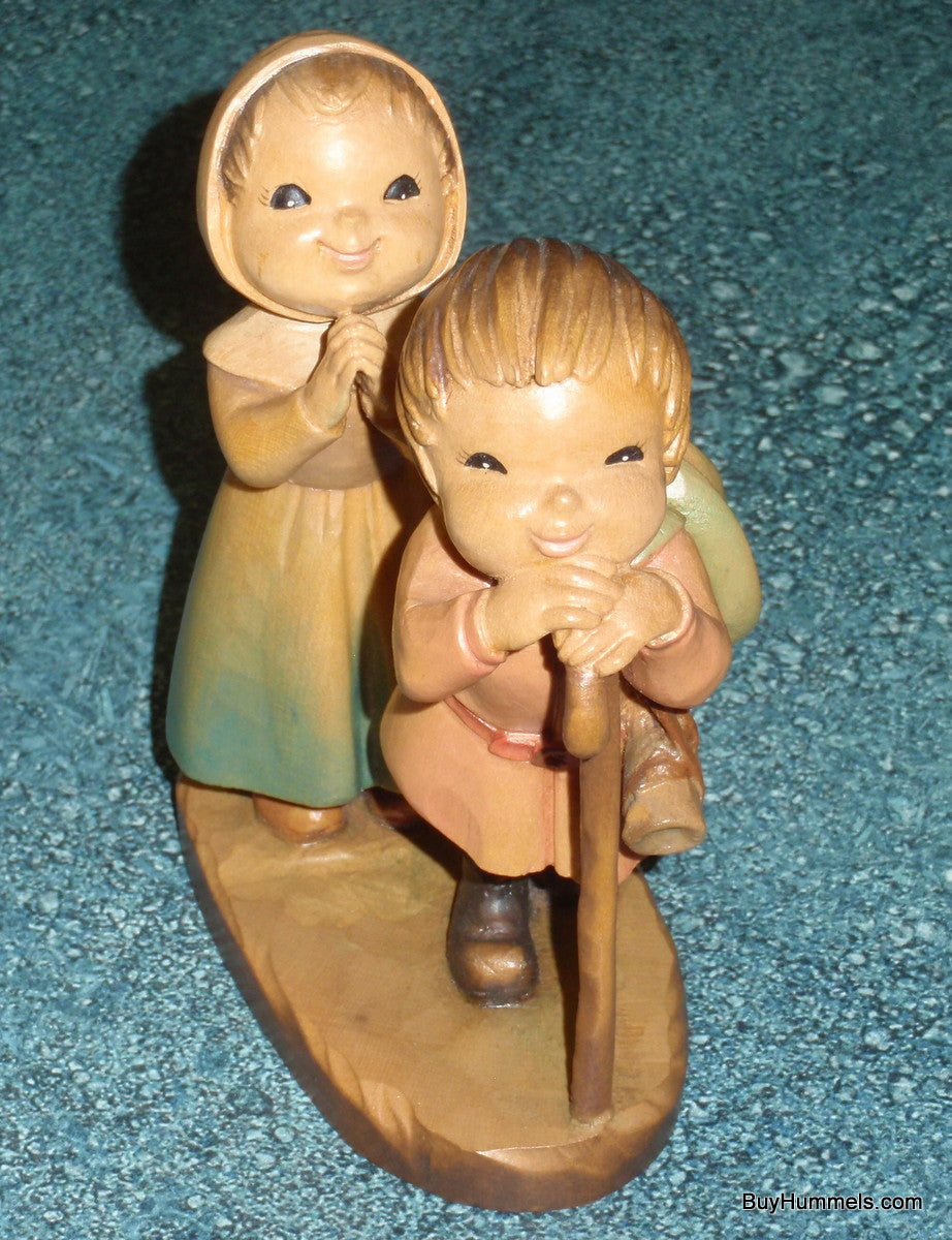 "Reverence" Anri Wood Carving by Juan Ferrandiz - Signed by Ulrich Bernardi