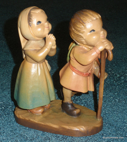 "Reverence" Anri Wood Carving by Juan Ferrandiz - Signed by Ulrich Bernardi