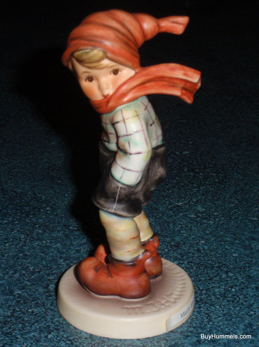 "March Winds" Goebel Hummel Figurine #43 - Boy On Windy Day COLLECTIBLE GIFT!