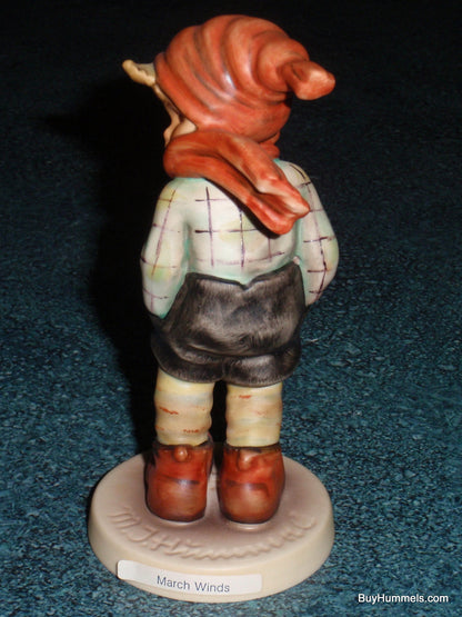 "March Winds" Goebel Hummel Figurine #43 - Boy On Windy Day COLLECTIBLE GIFT!