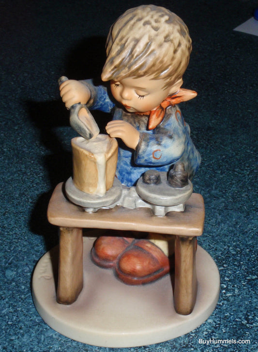 "A Fair Measure" Goebel Hummel Figurine #345 - Little Boy Cooking