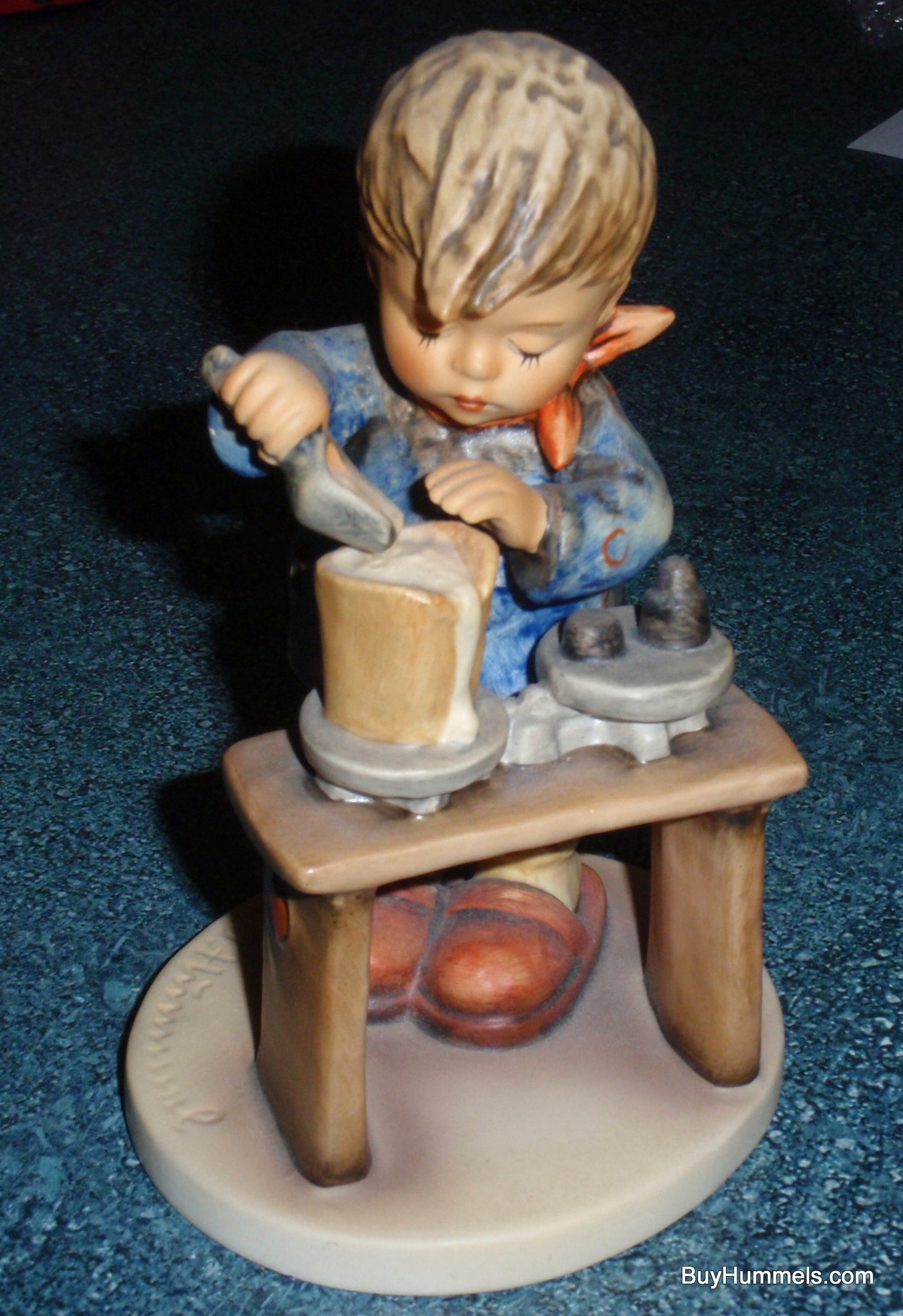 "A Fair Measure" Goebel Hummel Figurine #345 - Little Boy Cooking