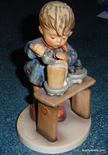 "A Fair Measure" Goebel Hummel Figurine #345 - Little Boy Cooking