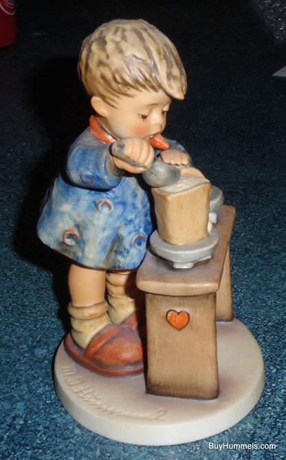 "A Fair Measure" Goebel Hummel Figurine #345 - Little Boy Cooking