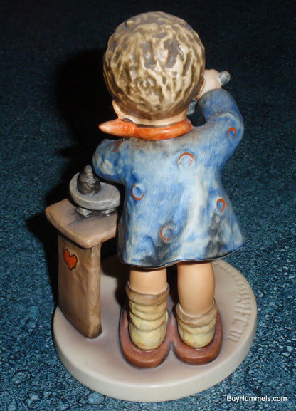 "A Fair Measure" Goebel Hummel Figurine #345 - Little Boy Cooking