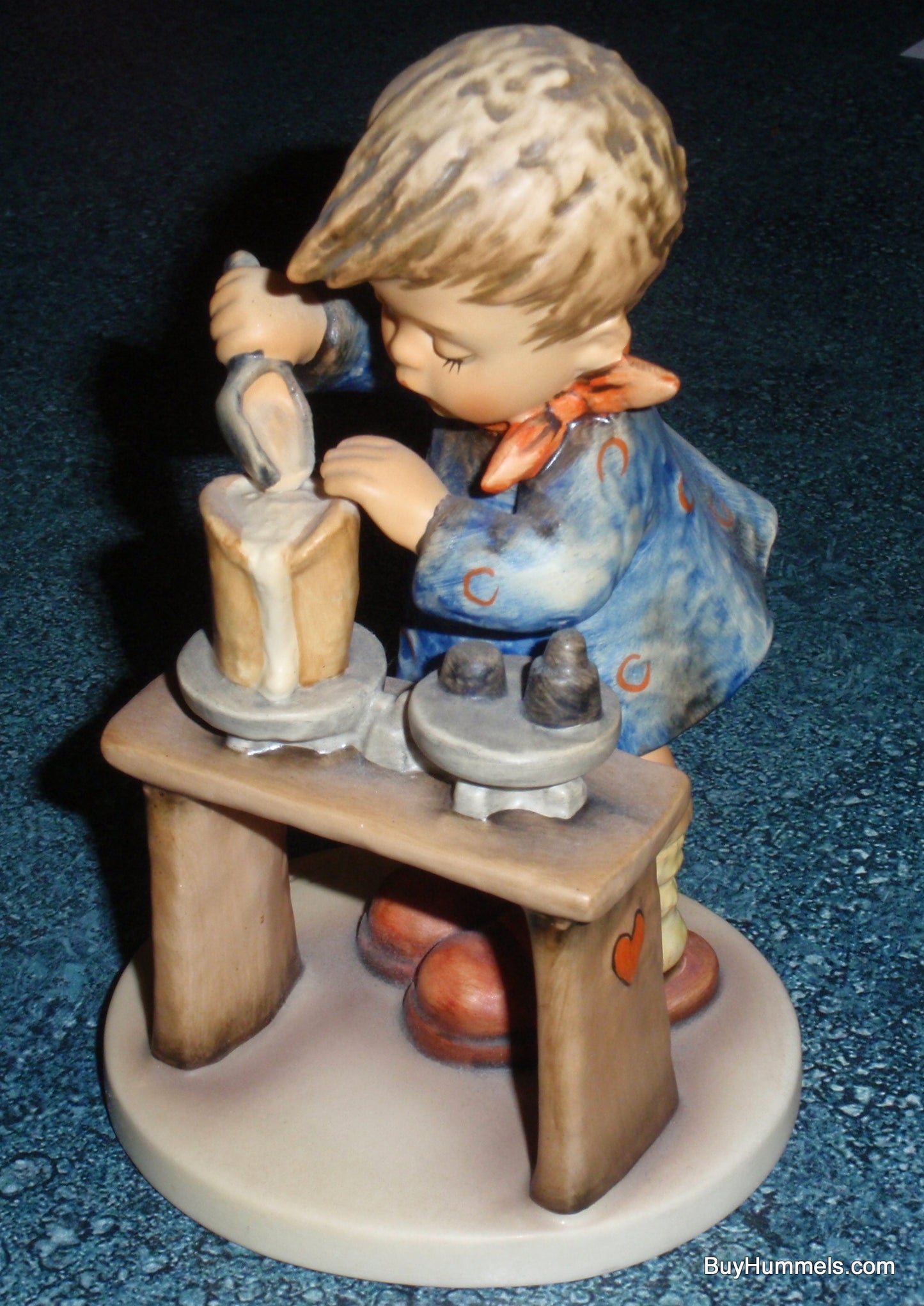 "A Fair Measure" Goebel Hummel Figurine #345 - Little Boy Cooking