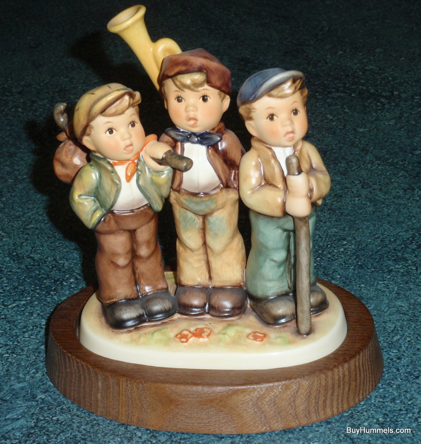 "Traveling Trio" Goebel Hummel Figurine #787 - Three Boys On An Adventure In The Woods