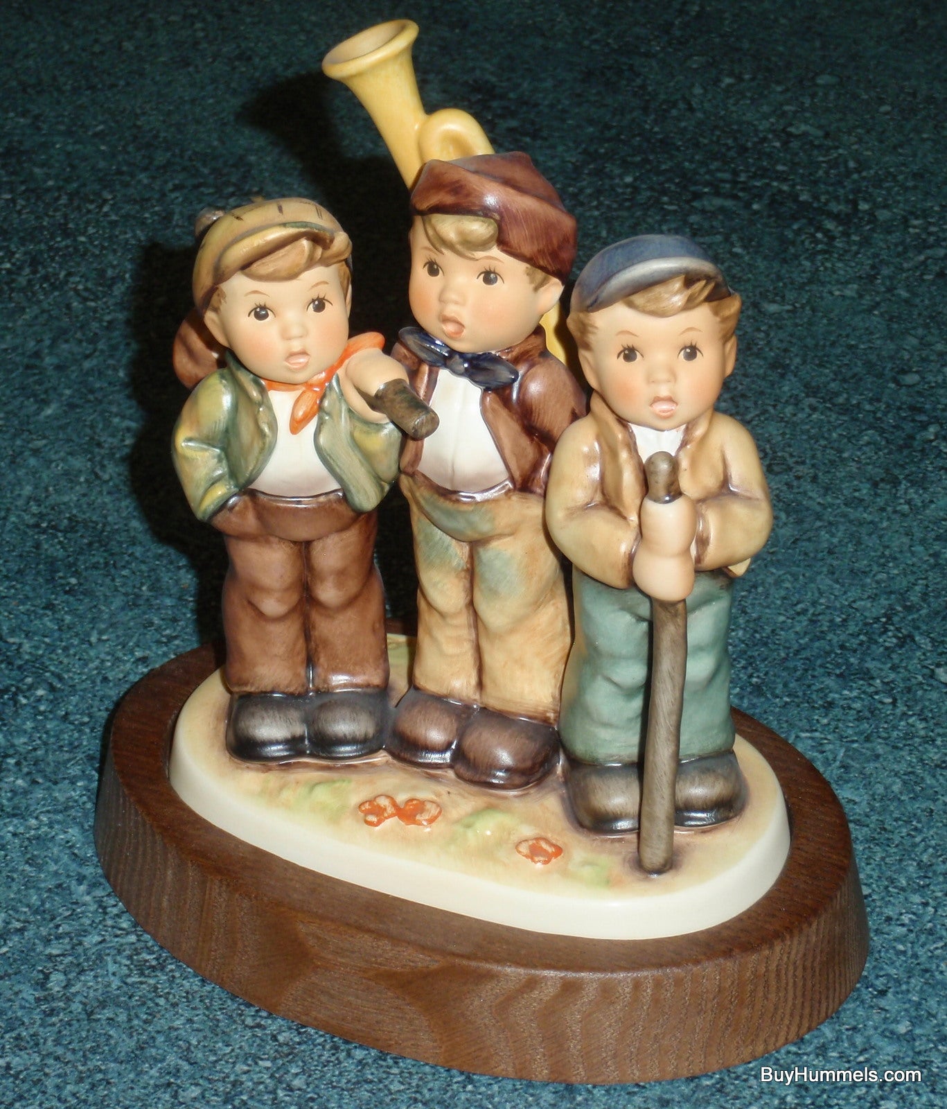 "Traveling Trio" Goebel Hummel Figurine #787 - Three Boys On An Adventure In The Woods