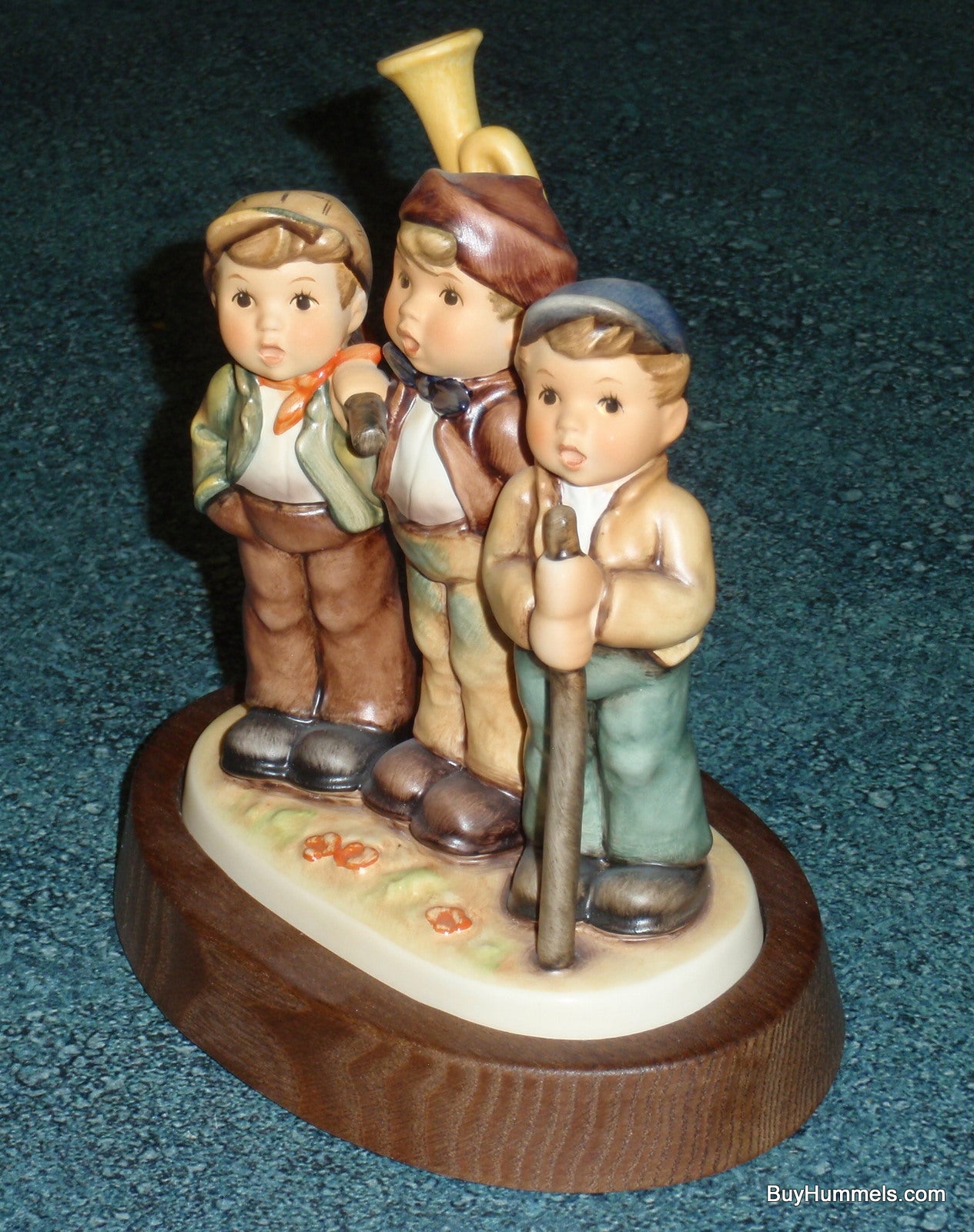 "Traveling Trio" Goebel Hummel Figurine #787 - Three Boys On An Adventure In The Woods