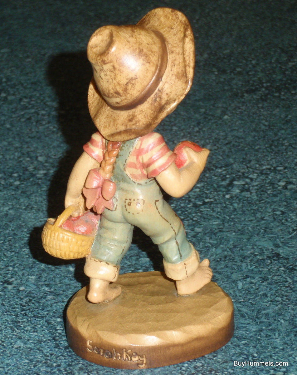 ANRI Sarah Kay Set: "Apple of My Eye" & "Dad's Helper" with Tree Display - Rare