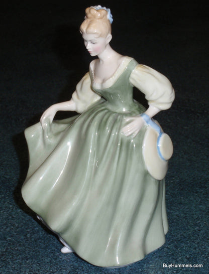 Royal Doulton "Fair Lady" HN 2193 Figurine Elegant Woman Dancing In Green Dress!