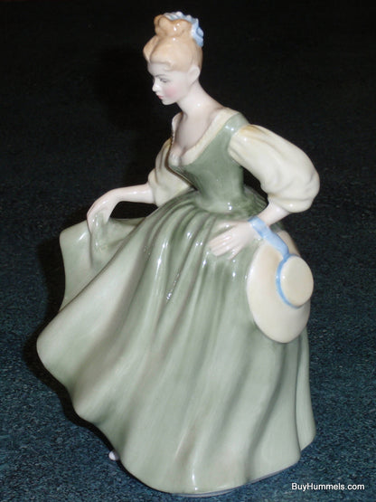 Royal Doulton "Fair Lady" HN 2193 Figurine Elegant Woman Dancing In Green Dress!