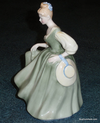 Royal Doulton "Fair Lady" HN 2193 Figurine Elegant Woman Dancing In Green Dress!