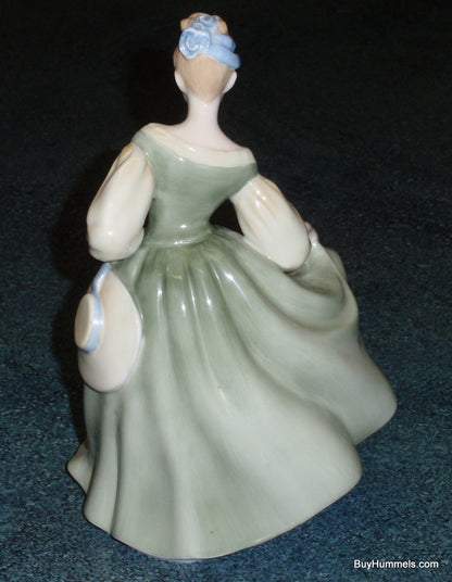 Royal Doulton "Fair Lady" HN 2193 Figurine Elegant Woman Dancing In Green Dress!