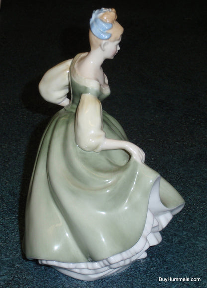 Royal Doulton "Fair Lady" HN 2193 Figurine Elegant Woman Dancing In Green Dress!