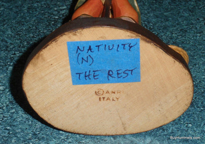 "The Rest" ANRI Ferrandiz Woodcarving 4" - Boy with Puppy & Rabbits (#651-326)